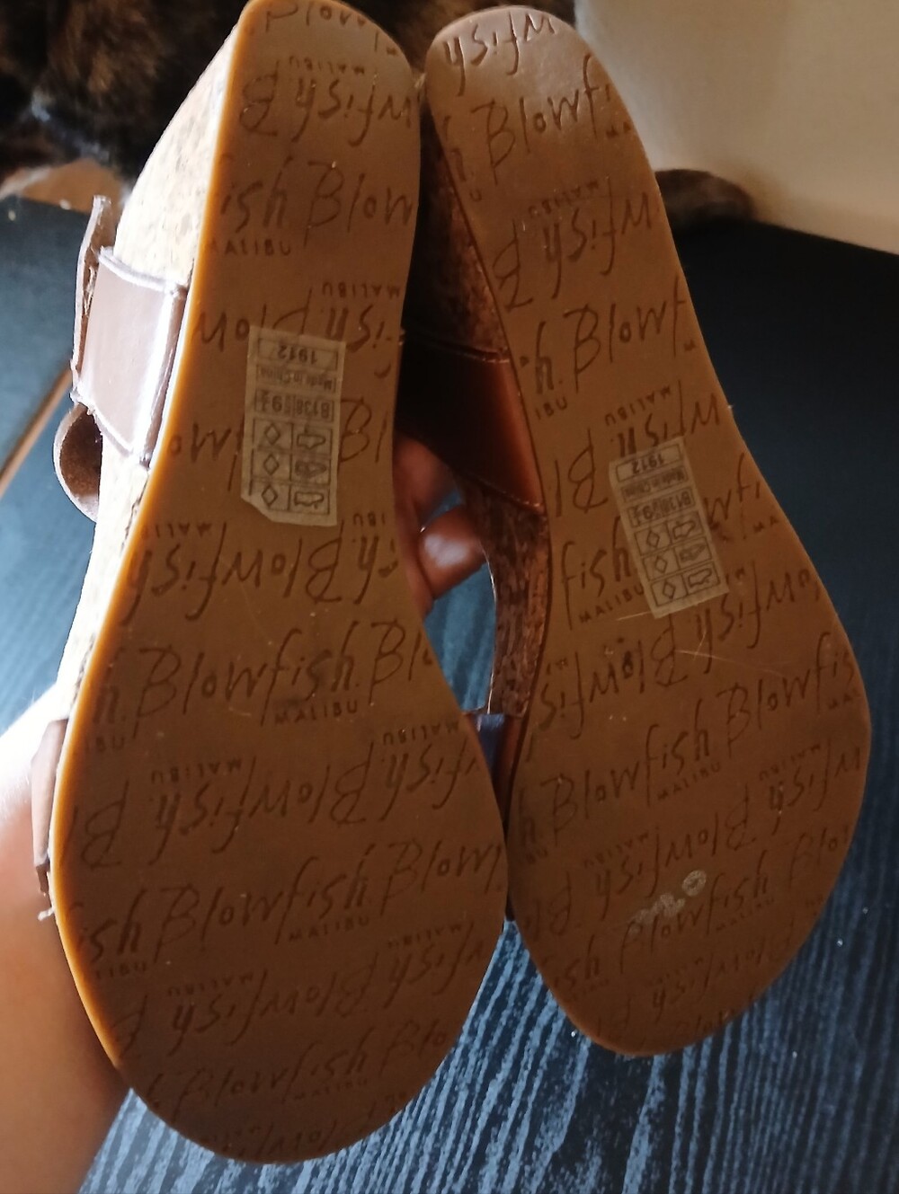 Blowfish Malibu Kayla Wedge Sandals in Brown - Picture 6 of 8